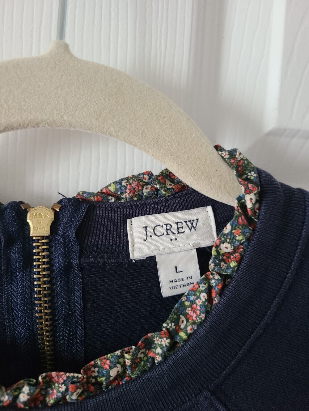 J.Crew Woven Ruffle Neck Pullover - Picture 6 of 6
